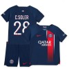 Maglia ufficiale Paris Saint Germain 2023-24 C. Soler 28 Casa per Bambino